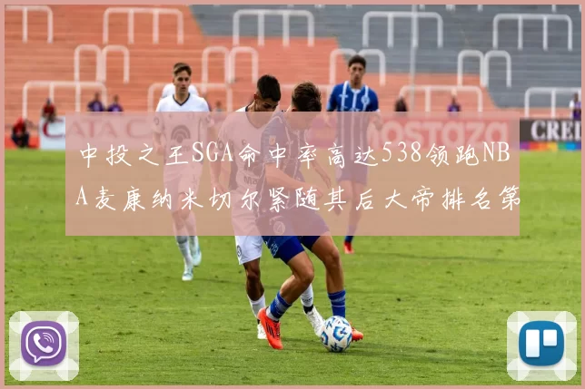 中投之王SGA命中率高达538领跑NBA麦康纳米切尔紧随其后大帝排名第七